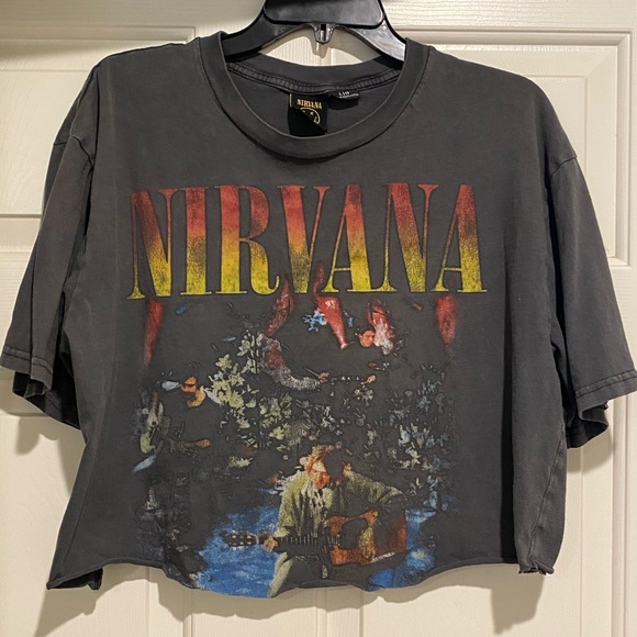 NIRVANA Other - Upcycle Nirvana cropped t shirt adult large